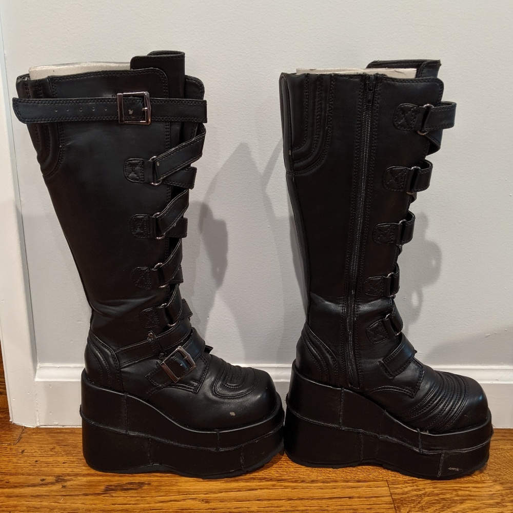 Hot Topic gothic/industrial platform boots